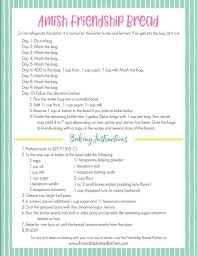 Making it is simple and i'll show you how to make the starter. Printable Amish Friendship Bread Instructions Amish Friendship Bread Friendship Bread Friendship Bread Starter