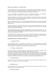 A good cover letter can help to sell your manuscript to the journal editor. Http Www Revistadelaofil Org Wp Content Uploads 2014 01 Instructions To Authors Pdf