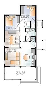Contemporary Style House Plan 2 Beds 1 Baths 700 Sq Ft Plan 23 2603 In 2020 Cheap House Plans House Plans Small House Plans