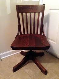 1914 Antique Milwaukee Chair Co Wood Oak Bankers Office Desk Stationery Swivel Chair Desk Chair Diy Desk Chair