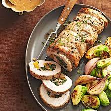 Roasted herby swedes with a terragon & honey mustard dressing, baby potato salad and prosciutto wrapped pork tenderloin my emerald kitchen. 15 Christmas Pork Dinner Recipes To Serve This Year Tenderloin Recipes Pork Tenderloin Recipes Pork Recipes For Dinner