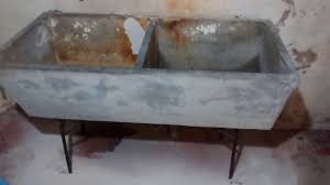 restoring utility sink from the 1940s