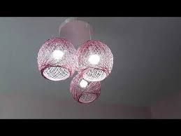 Balon Ve Ipten Sik Avize Yapimi Balondan Abajur Yapimi How To Make A Homemade Wrapped Balloon Lamp Youtube Balon Avize Abajur Ve Avizeler