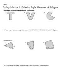 Interior And Exterior Angle Measures Of Polygons Practice Interior And Exterior Angles House Paint Interior 80s Interior Design