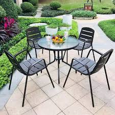 At maisons du monde, small gardens, humble patios and little balconies also deserve a makeover! Outdoor Table And Chair Patio Combination Outdoor Leisure Simple Garden Outside Balcony Small Coffee Table Open Air Five Piece Aliexpress