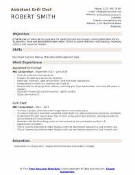 Chef cover letter for airtight application. Grill Chef Resume Samples Qwikresume