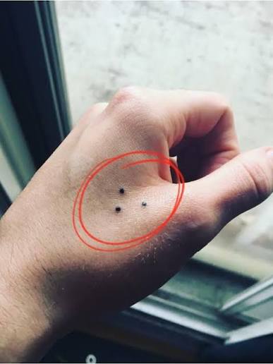 what does a three-dot tattoo mean?
