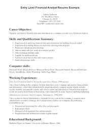 Most researched based entry level financial analyst resume example in 2021. Financial Analyst Resume Examples Entry Level