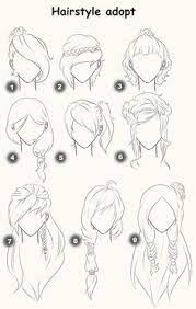 Hairstyle Adopts Closed By X3misteryyuyux3 Deviantart Com On Deviantart How To Draw Hair Anime Hair Anime Drawings
