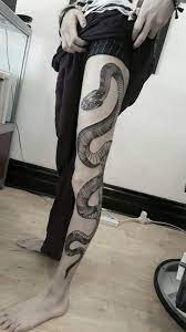 Snake Leg Tattoo Tattoos Leg Tattoos Snake Tattoo