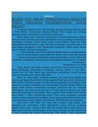 (f) cara penentangan malayan union 1. Doc Kesan Malayan Union Nurul Suhada Academia Edu