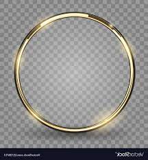 Ring Shine Vector Gold Ring On Transparent Background Vector Circulo De Ouro Papel De Parede De Fundo Branco Molduras Redondas