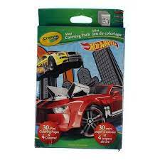 They're great for all ages. Buy Hot Wheels Crayola Mini Coloring Pack Party Favor 30 Coloring Pages 4 Crayons Online At Low Prices In India Amazon In
