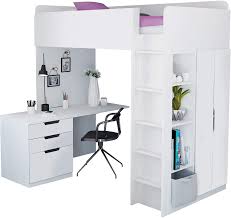 Thus the very best bed. Kids Loft Bed Storage Bundle Wardrobe Desk Bookshelf Amazon De Kuche Haushalt