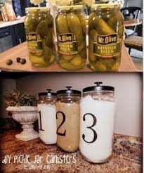 1 pickle jar ( i washed mine in the dishwasher and peeled the label off the lid). 42 Reuse Pickle Jars Ideas Pickle Jars Jar Crafts Mason Jars