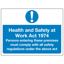 Hhs agencies offer resources to help families and individuals stay safe by being informed about food, drugs, medical devices, violence prevention, and more. Health And Safety At Work Act 1974 Linden Signs Print