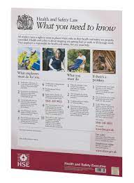 It informs employee's of their rights & responsiblities regarding health & safety and their duties are explained. Health And Safety Law Poster Choose Size You Want A5 A4 Or A3 Fully Up To Date Kitchen Dining Bar Instantorganicgarden Kitchen Storage Organization