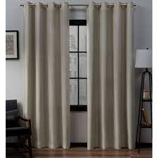 Grommet curtains come in dozens of fabrics, styles and colors for just about any décor style. Natural Linen Grommet Room Darkening Curtain 54 In W X 108 In L Set Of 2 Eh8092 05 2 108g The Home Depot
