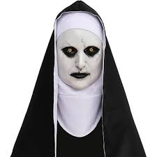 Amazon.com: Wellinology Nun Scary Halloween Mask, The Nun Creepiest Latex  Full Head Mask Evil Spirit Demon Gothic Supernatural horror Halloween Party  Costume : Clothing, Shoes & Jewelry