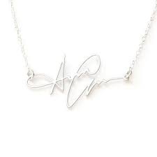 Brevity Signature Necklace Stainless Signature Necklace Jewelry Bling