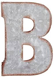 Shop hundreds of paper mache letters and boxes, plus modge podge and paste for paper mache crafts. Amazon Com Hobby Lobby Galvanized Metal Letter Symbol Wall Decor B Home Kitchen