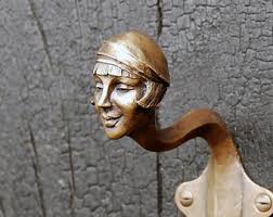 1920's Inspired Art Deco Sculptural Coat Hook 6, Exquisite Coat Hook, Jazz  Flapper, Jazz Inspired Art, 1920s Hook, 8th Bronze Anniversary