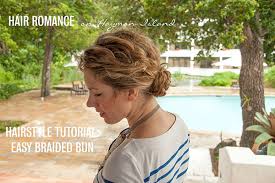 .hair, easy buns for medium hair, the messy bun, top hair bun tutorial, double bun hairstyle. 1 Minute Hairstyle Braided Bun In Curly Hair New Video Tutorial Hair Romance