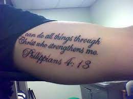 I can do all things through christ who strengthens me tattoo. It S All I Can Do Phrase Tattoos Verse Tattoos Bible Quote Tattoos