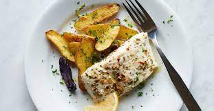 Juicy Fish Crisp Potatoes And Minimal Fuss Published 2019 Roasted Halibut Nyt Cooking Rosemary Recipes