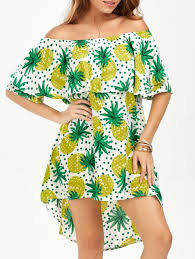 Cute Pineapple Dress Pineapple Print Dress Pineapple Fashion Printed Dresses Fashion