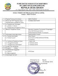 Dari definisi diatas dapat diketahui bahwa surat dinas hanya dikeluarkan pada waktu dan kondisi tertentu. Contoh Surat Perintah Perjalanan Dinas Sppd