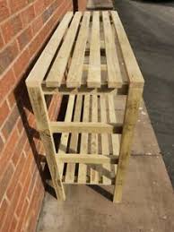 How to build a 50 dollar diy imagine what more you can get with green things growing in your greenhouse with the minimal. Wooden Greenhouse Potting Bench Staging Very Solid 4ft 2 Tier Ebay