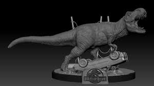 Velociraptors diorama (by sideshow collectibles). Artstation Jurassic Park 25th Anniversary Fan Print Tomas Dotzauer