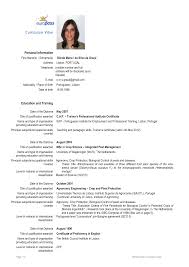 Design a resume tailored for students, this college resume or cv leads with education and experience. English Europass Cv Example Student