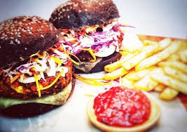 Dinusha Sigera On Instagram Charcoal Brioche Burger Buns These Fresh Buns Were Filled With An Easy Coleslaw Salad P Easy Coleslaw Corn Patties Burger Buns