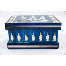 Located in san jose, ca. Buy Hidden Compartment Safe Stash Puzzle Jewelry Box Lock Key Wood Brain Teaser Gift Idea Keepsake Blue Online In Indonesia B07h3b2d9f