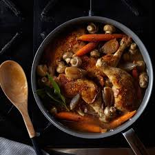 Coq Au Vin Blanc Food Recipes Chicken Recipes Poultry Recipes