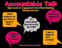 Accountable Talk Anchor Chart Task Cards Bookmark Common Core Aligned