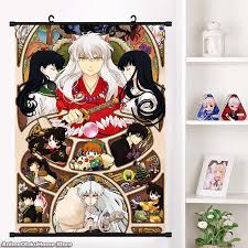 Did you scroll all this way to get facts about small anime poster? Anime Inuyasha Sesshoumaru Higurashi Kagome Kikyou Cosplay Wall Scroll Poster Wall Hanging Poster Home Decor Collection Painting Calligraphy Aliexpress
