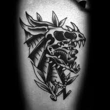 In case if you are planning to receive a dragon skull tattoo yourself, you need to discover your own unique dragon. 60 Dragon Skull Tattoo Designs For Men Manly Ink Ideas