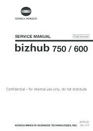 A firmware for this machine can be downloaded from the internet to update the machine firmware. Pdf Manual Bizhub 750 Konica Minolta Ubi Print Academia Edu