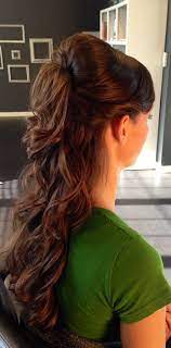 Pin By Bgorgeous Hair Makeup On Hair I Love Bridal Hair Half Up Half Down Bump Hairstyles Wedding Hair And Makeup