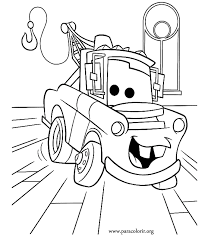 A Beautiful Picture Of The Truck Mater The Tow Truck In Radiator Springs And Lightning Mcqueen Truck Coloring Pages Disney Coloring Pages Cars Coloring Pages