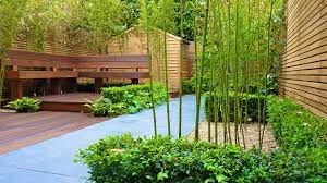 Japanese wood style roof with bamboo panel in a harmony home design a small backyard with japanese wood style fence japanese garden concept with wood style fence luxury wood style fence for a japanese design concept idea this is a wooden fence for a japanese garden in a small back yard. Japanese Bamboo Garden Design Whaciendobuenasmigas