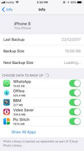 Whatsapp Is Backed Up In Icloud Storage And Icloud Backup Ask Different