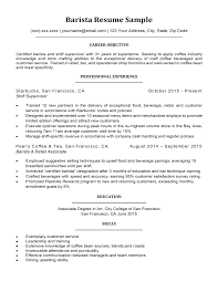 A food and beverage director resume should clearly exhibit a candidate's ability to oversee operations and procedures related to food service in a facility or establishment. Barista Resume Sample Writing Tips Resume Companion