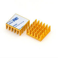 20x20x10mm gold anodized aluminium