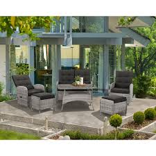 This is product by brand model. Siena Garden Gartenlounge Gardino Geflecht 6tlg Mit Esstisch Eisgrau Kaufen Bei Obi