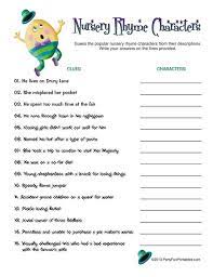 Nursery Rhyme Games Nursery Rhyme Characters Baby Shower Funny Funny Baby Shower Games
