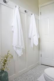 Bathroom Towel Hooks With Wainscoting Simple Bathroom Decor Cottage Bathroom Bathroom Towel Hooks